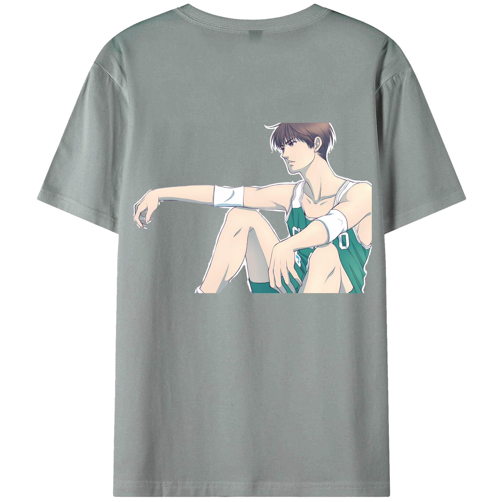 （画像用） SLAM DUNK／スラムダンク 綿100％ メンズ半袖Tシャツ（バックプリント） 通気性